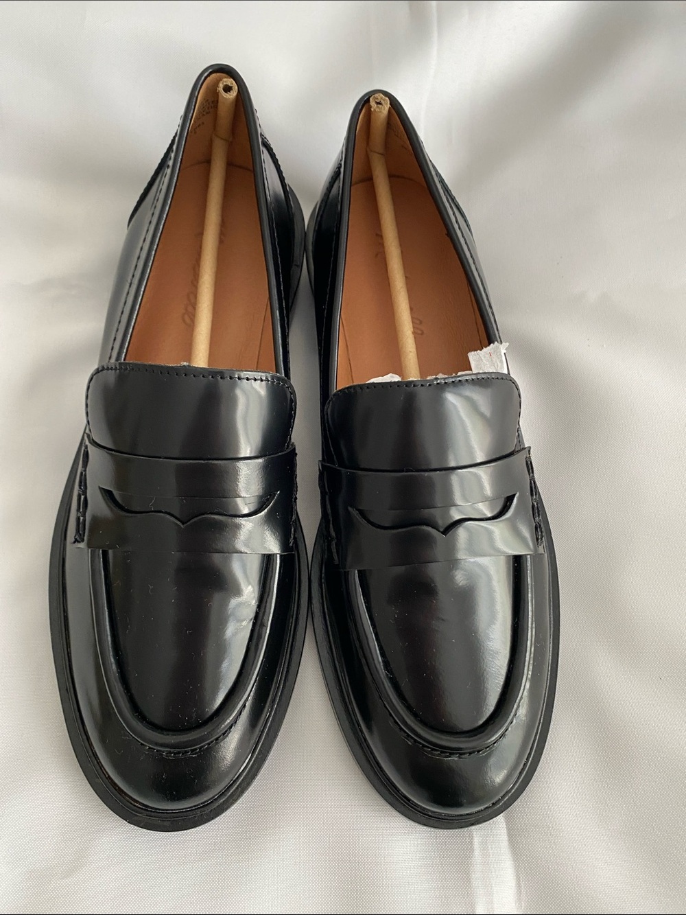 Madewell Women’s Black Leather Penny Loafers Size 7.5